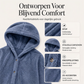 Zacht Pluche Vest met Capuchon en Knoopsluiting-1