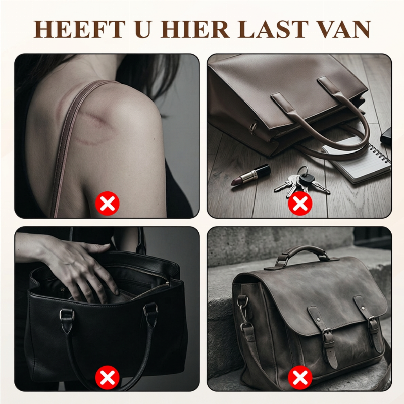 Zachte Geruite Schoudertas met Geplooid Design-1