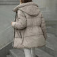 Gewatteerde Winterjas met Capuchon en Verstelbare Taille-6