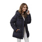 Gewatteerde Winterjas met Capuchon en Verstelbare Taille-7
