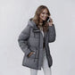 Gewatteerde Winterjas met Capuchon en Verstelbare Taille-9
