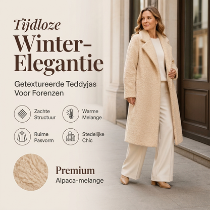 Elegante Lange Teddyjas met Reverskraag