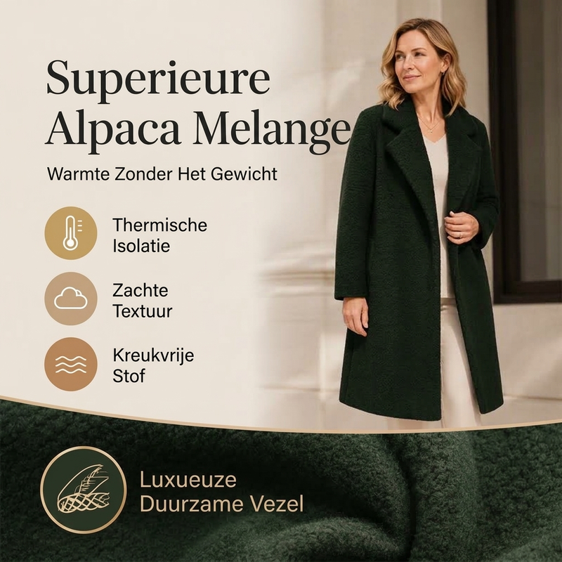 Elegante Lange Teddyjas met Reverskraag-1