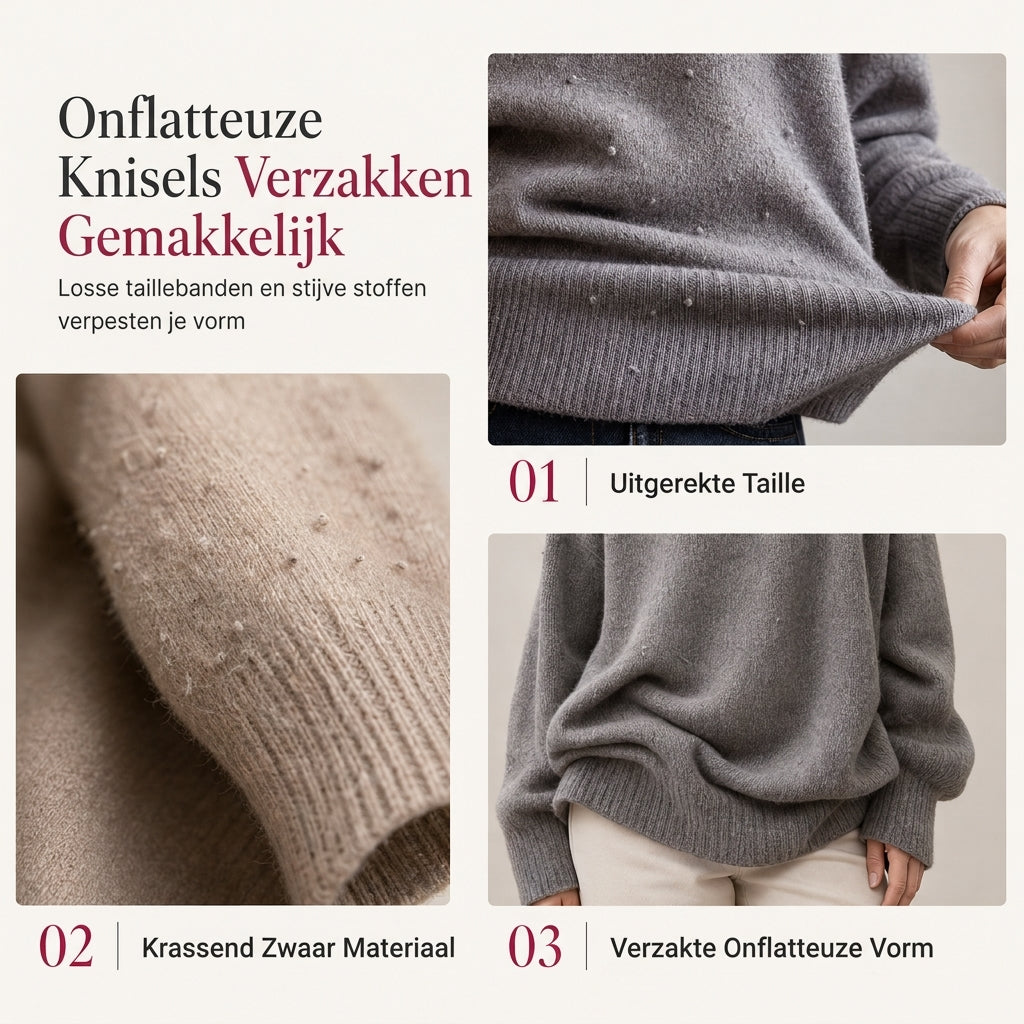 Elegante Geribde Gebreide Jurk met Vleermuismouwen-1