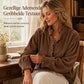 Corduroy Blouse met Ruches en Lantaarnmouwen-2