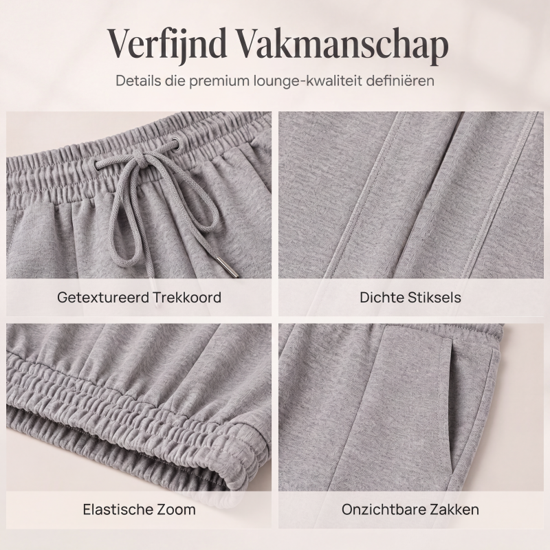 Comfortabele High-Waist Broek met Wijde Pijpen en Trekkoord-4
