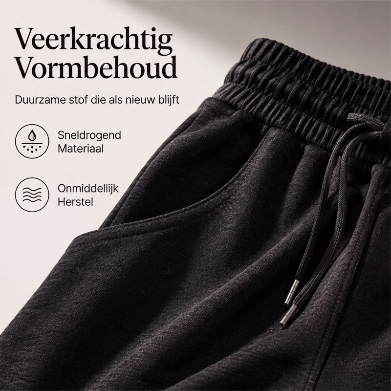 Comfortabele High-Waist Broek met Wijde Pijpen en Trekkoord-6