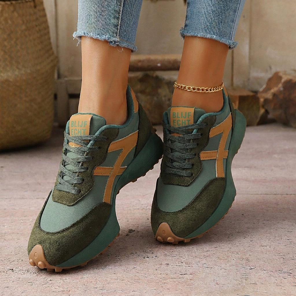 Lichtgewicht Retro Sneakers met Ademend Mesh-7