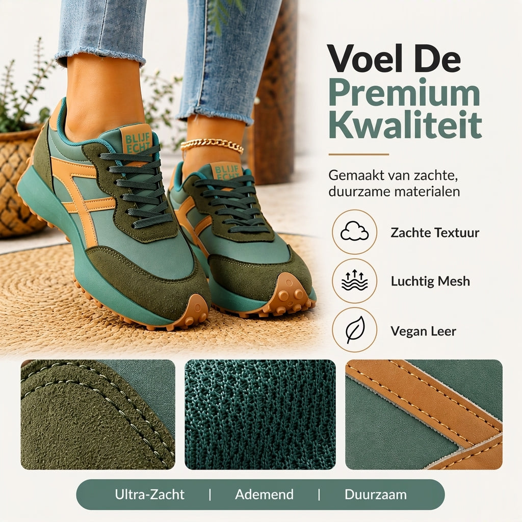 Lichtgewicht Retro Sneakers met Ademend Mesh-4