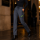 Women's Straight-Leg Sports Pants with Zipper Pockets