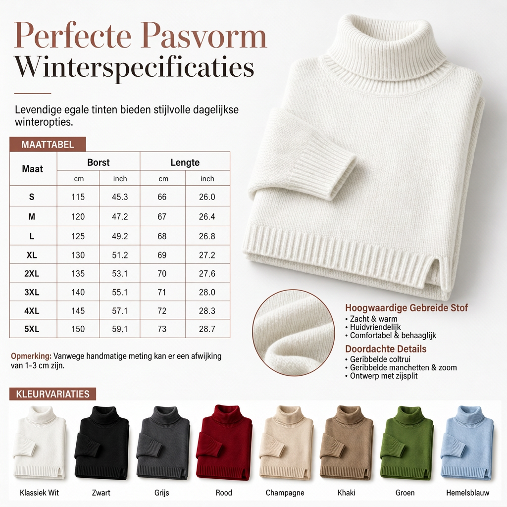 Oversized Geribde Coltrui voor Dames-7