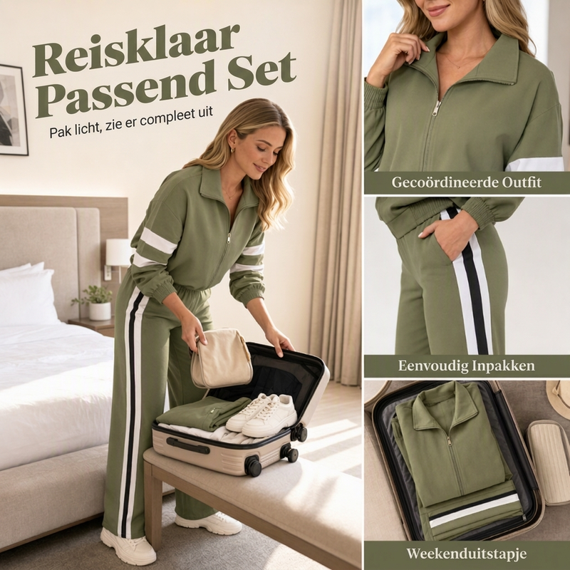 Sportieve Lounge Set met Wijde Pijpen-7