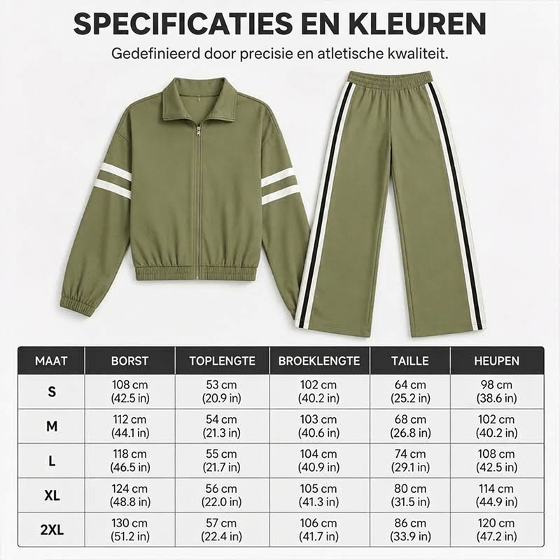 Sportieve Lounge Set met Wijde Pijpen-8