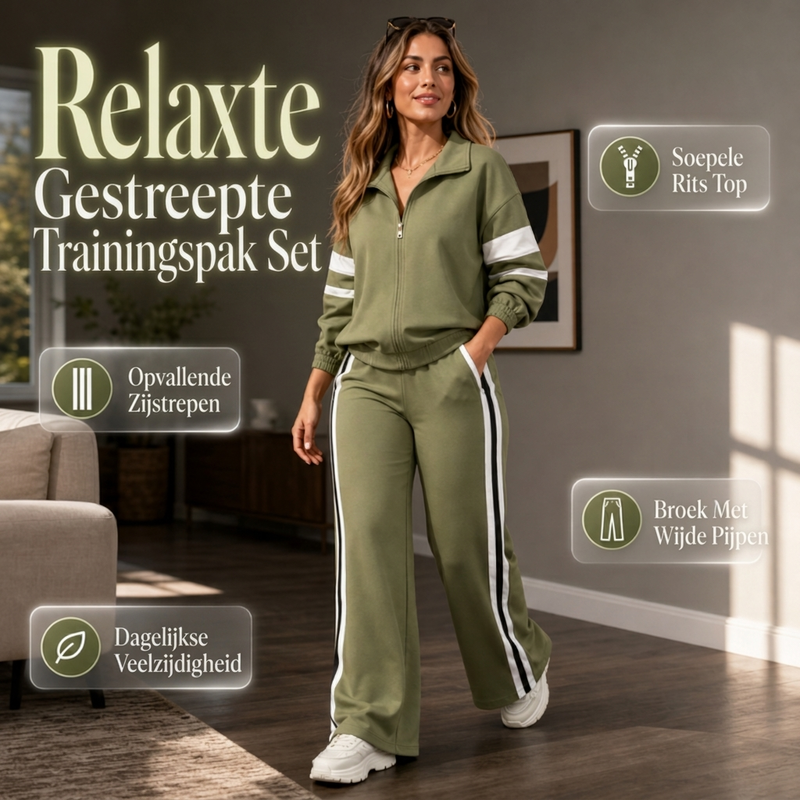 Sportieve Lounge Set met Wijde Pijpen-6