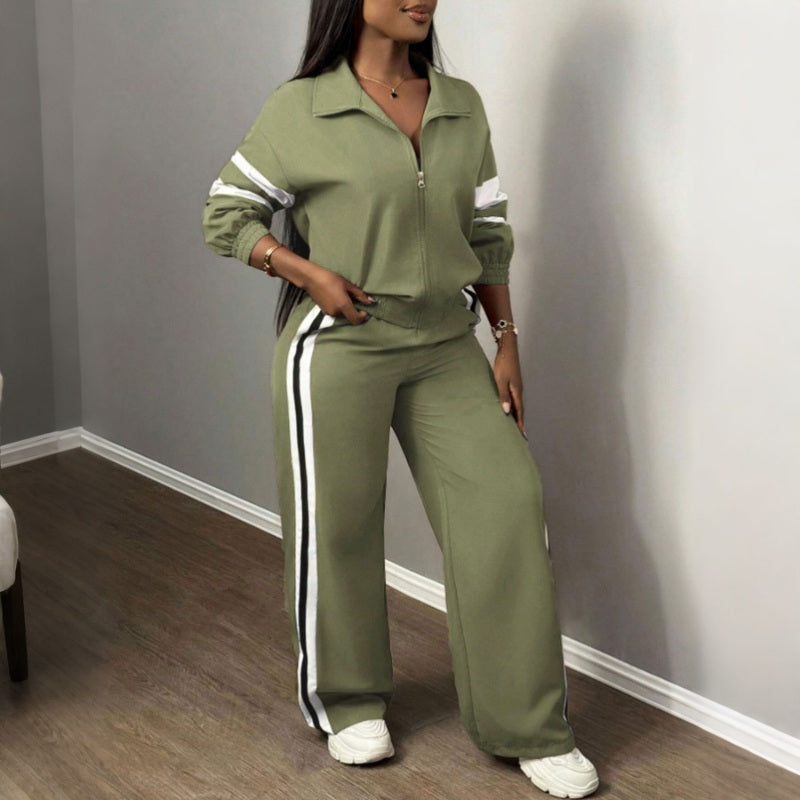 Sportieve Lounge Set met Wijde Pijpen-12