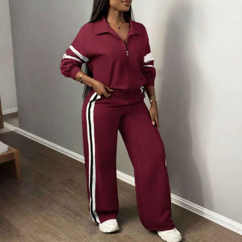Sportieve Lounge Set met Wijde Pijpen-11
