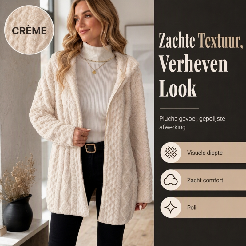 Warm Gebreid Teddy Vest met Kabelstructuur-6