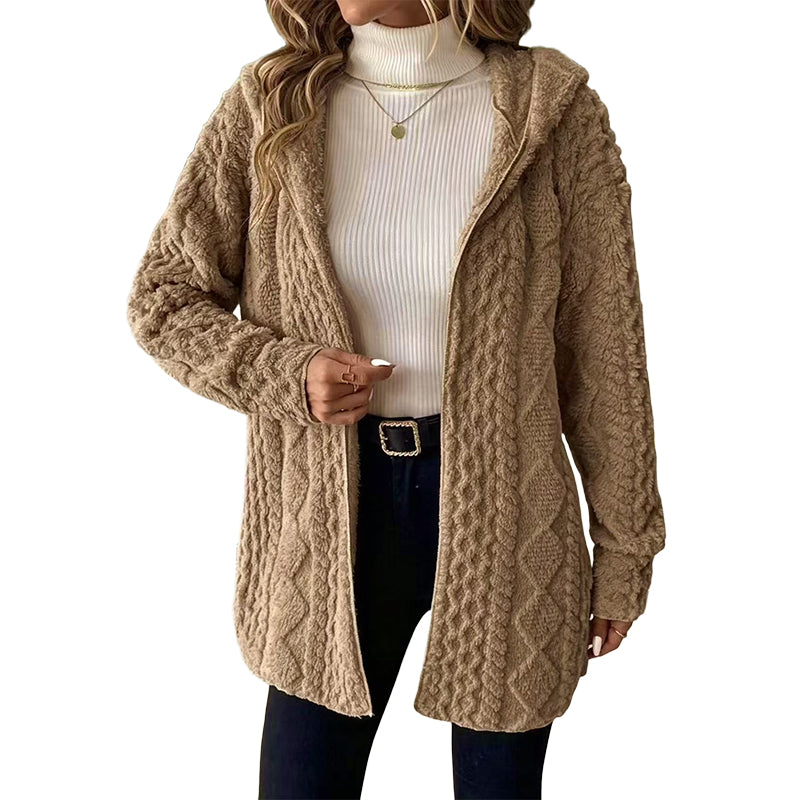 Warm Gebreid Teddy Vest met Kabelstructuur-13
