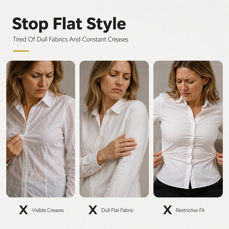 Luchtige Blouse met Knoopsluiting en Structuurstof-2
