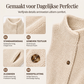 Zacht Teddy Gilet met Opstaande Kraag en Knoopsluiting-1