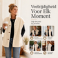 Zacht Teddy Gilet met Opstaande Kraag en Knoopsluiting-4