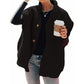 Zacht Teddy Gilet met Opstaande Kraag en Knoopsluiting-8