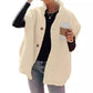 Zacht Teddy Gilet met Opstaande Kraag en Knoopsluiting-11