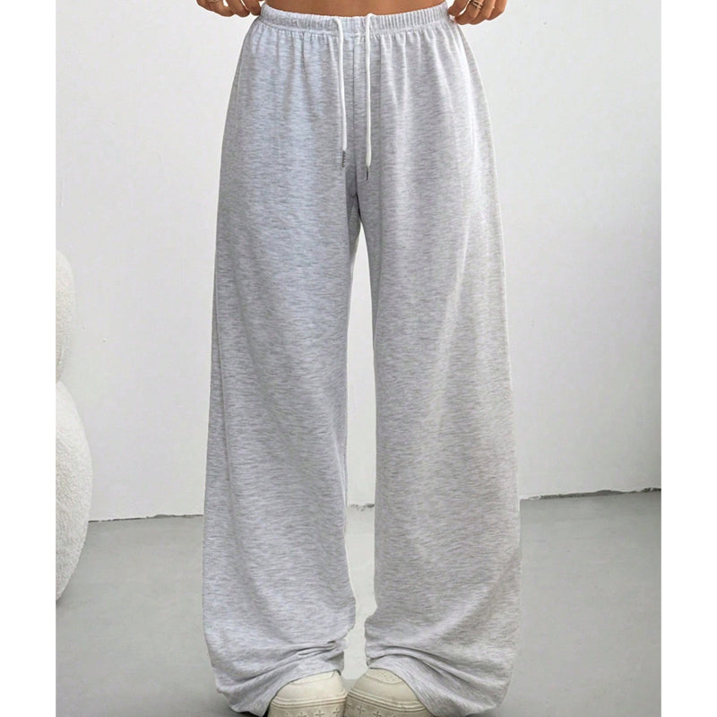 Comfortabele Broek met Wijde Pijpen en Trekkoord-11
