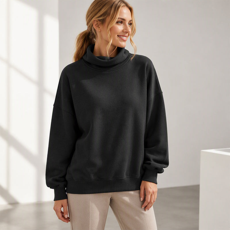 Zachte Oversized Coltrui met Relaxte Pasvorm-7