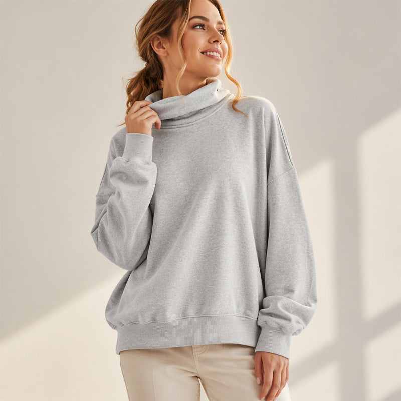 Zachte Oversized Coltrui met Relaxte Pasvorm-10
