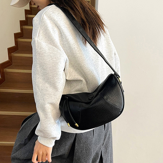 Casual Hobo Schoudertas met Verstelbare Riem