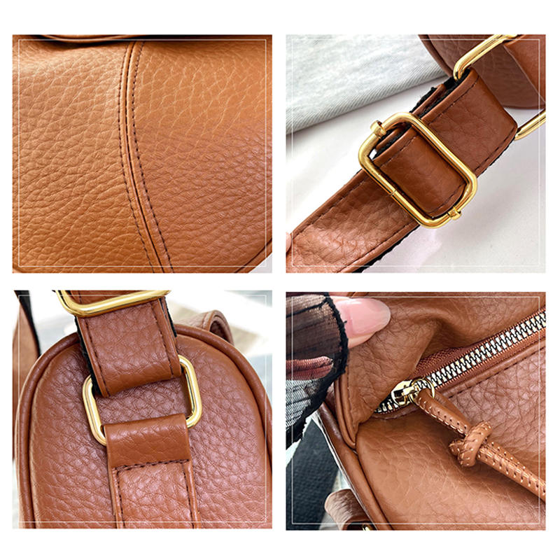 Casual Hobo Schoudertas met Verstelbare Riem-7