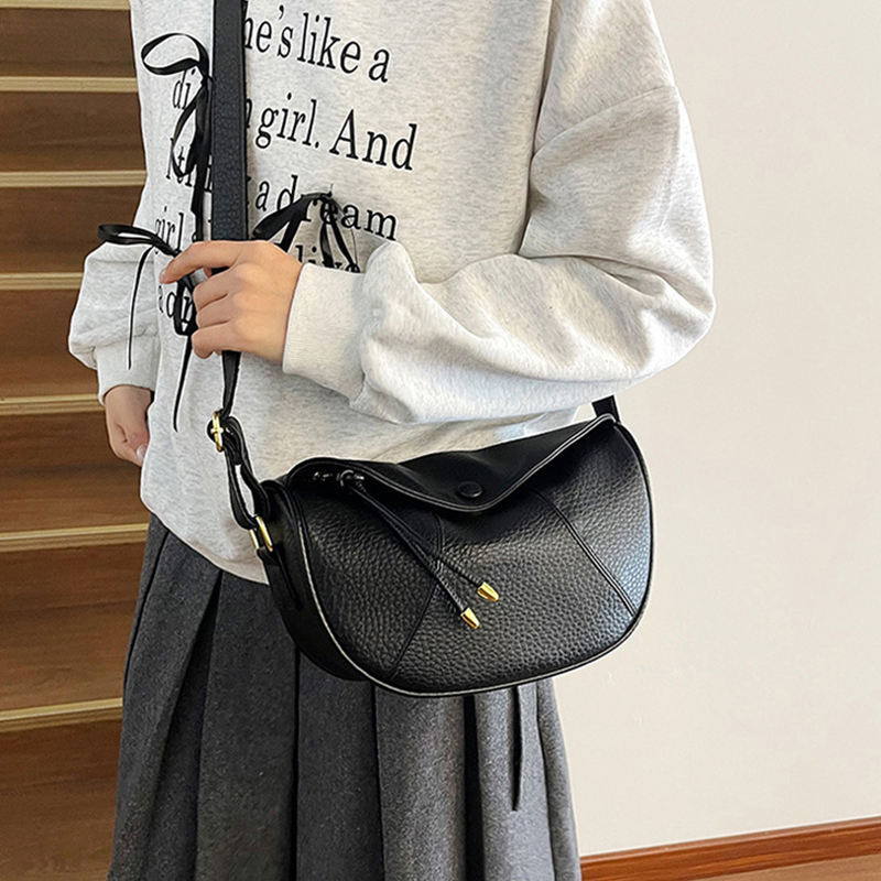 Casual Hobo Schoudertas met Verstelbare Riem-5