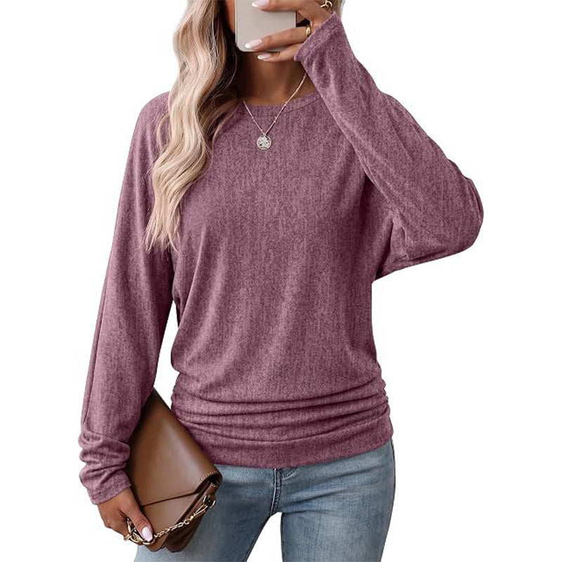 Geribde Gebreide Trui met Gerimpelde Taille-13