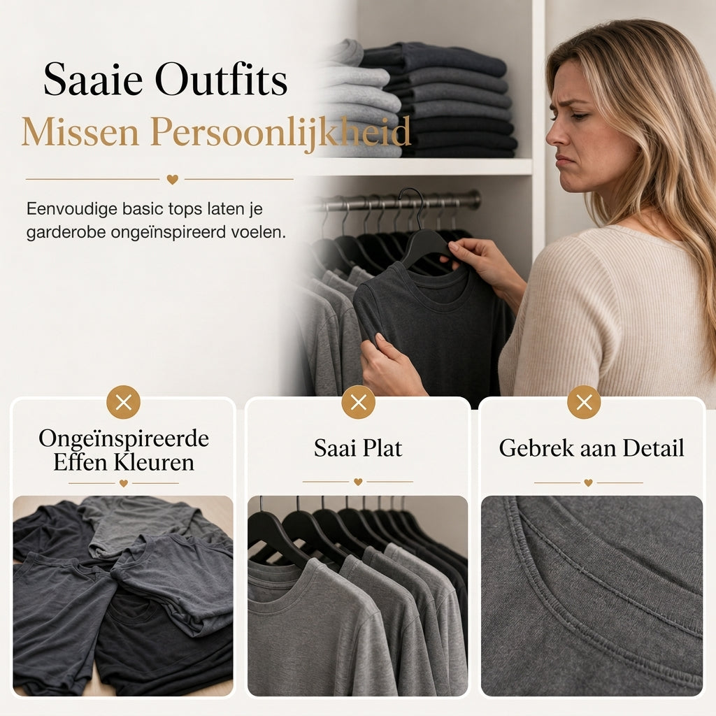 Casual Trui met V-Hals en Luipaarddetails-1