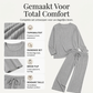 Elegante Geribde Lounge Set met Wijde Pijpen-1