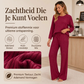 Elegante Geribde Lounge Set met Wijde Pijpen-3