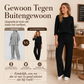 Elegante Geribde Lounge Set met Wijde Pijpen-2
