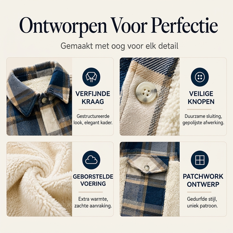 Zachte Teddyjas met Geruite Details-1