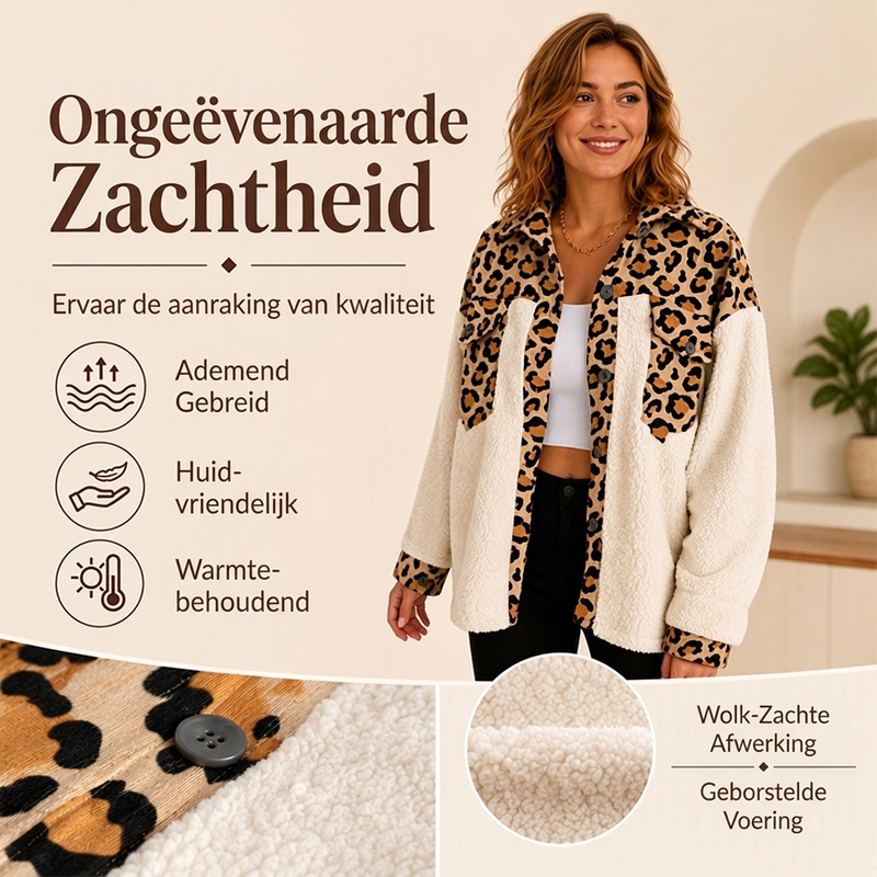 Zachte Teddyjas met Geruite Details-3