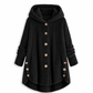 Pluchen Fleece Jas met Capuchon en Knoopsluiting-9