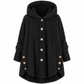 Pluchen Fleece Jas met Capuchon en Knoopsluiting-13