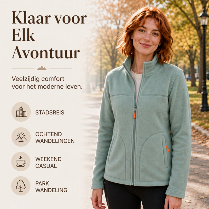 Warme Gebreide Winterjas met Ritssluiting-4