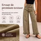 High-Waist Jeans met Wijde Pijpen en Ruches-3