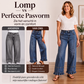High-Waist Jeans met Wijde Pijpen en Ruches-2