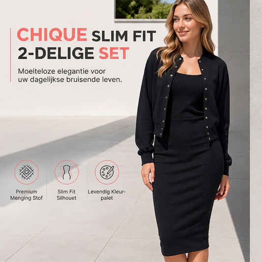 Elegante 2-Delige Set met Slim Fit