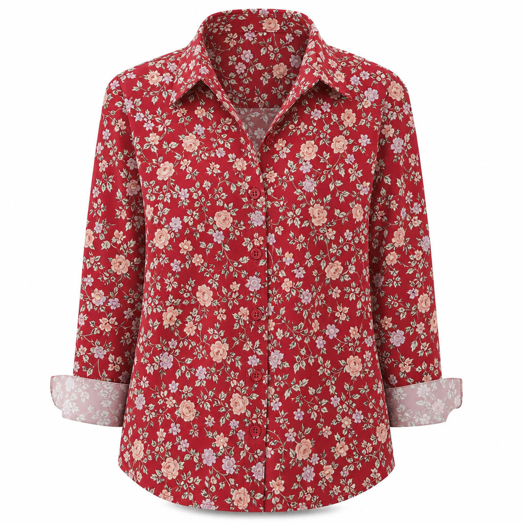 Elegante Blouse met Stippenprint-16