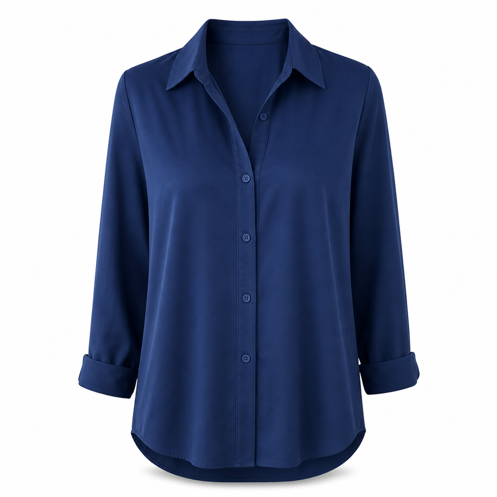Elegante Blouse met Stippenprint-17