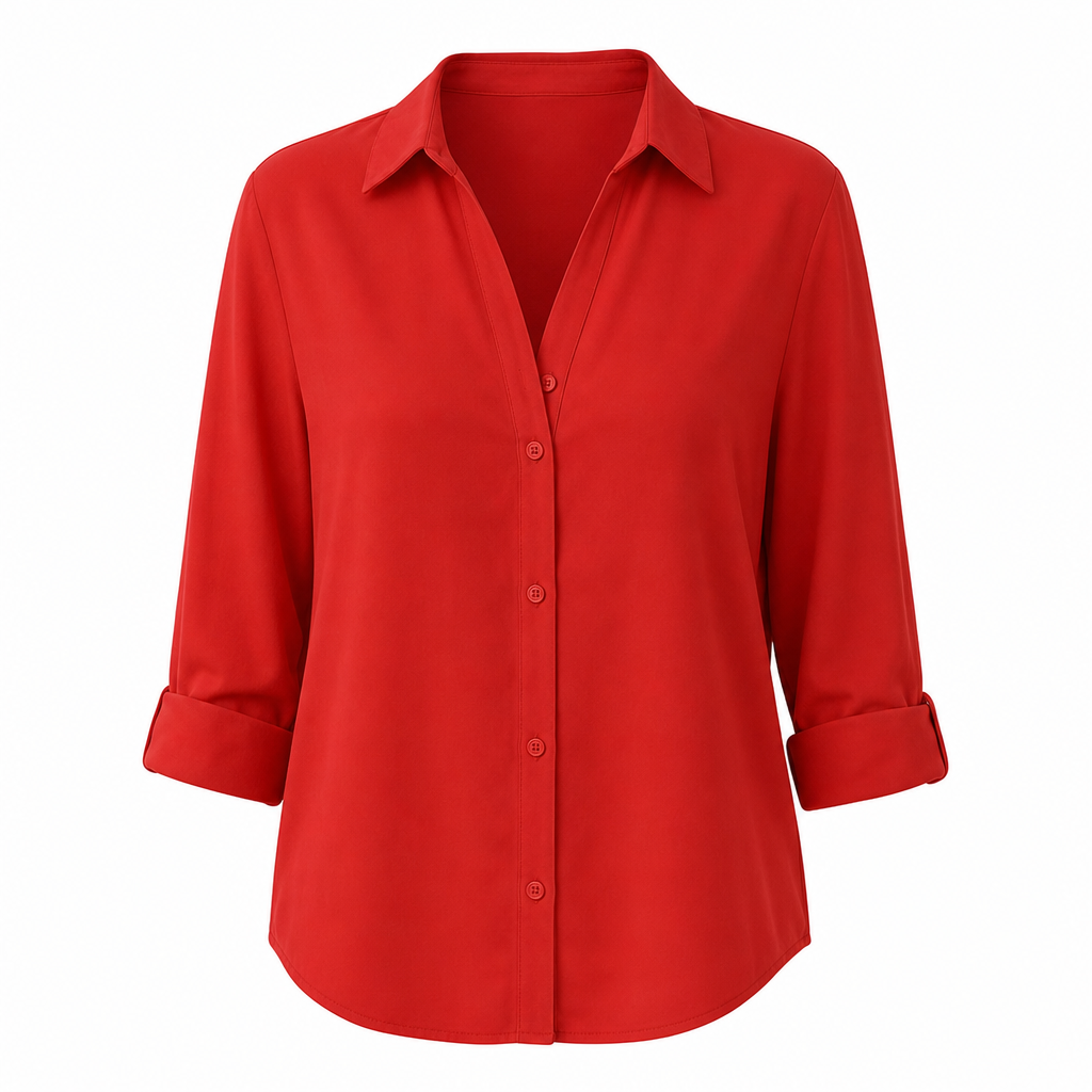 Elegante Blouse met Stippenprint-24