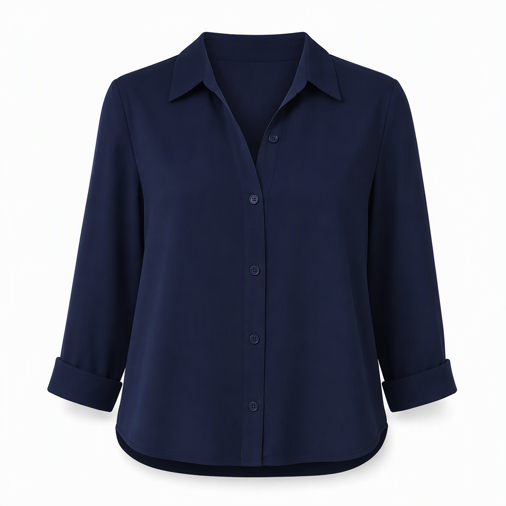 Elegante Blouse met Stippenprint-25